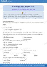 Đề thi học kì 1 Sinh 10 Kết nối tri thức - Đề số 2